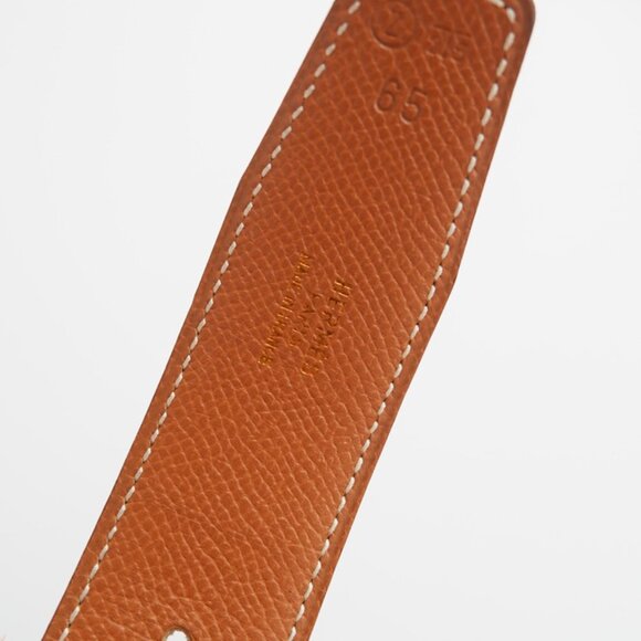 Authentic Preowned Hermes Black/ Brown H Belt GHW - 65 - Picture 8 of 13